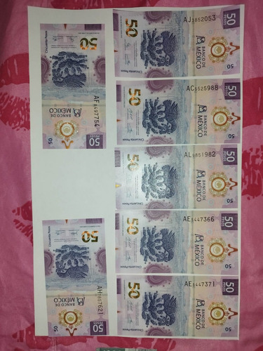 Billetes Mexicanos $50 Ajolote 