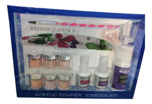 Kit Para Uñas En Acrilico 12 Pzas