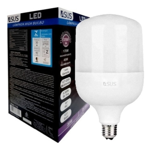 Lampada Led Branca Fria Alta Potencia 20w Casa E Comercio