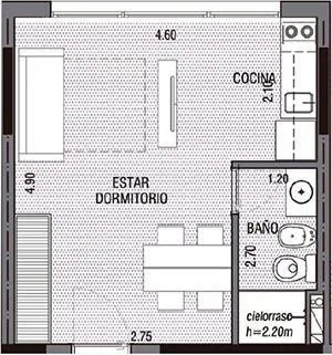 Imagen 12 de 12 de Apartamento Monoambiente A Metros Del Mar.