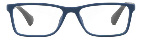 Lente Miraflex Mf4012 Optica Central Color L366, azul fosco, tamanho da moldura: 51 mm