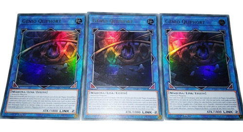 Imagem 1 de 1 de Yugioh - 3x Gênio Qliphort Ultra