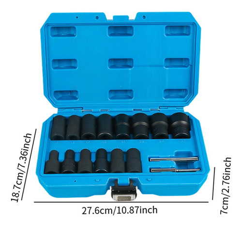 Juego De 16 Extractores De Pernos Dañados, Juego De Vasos