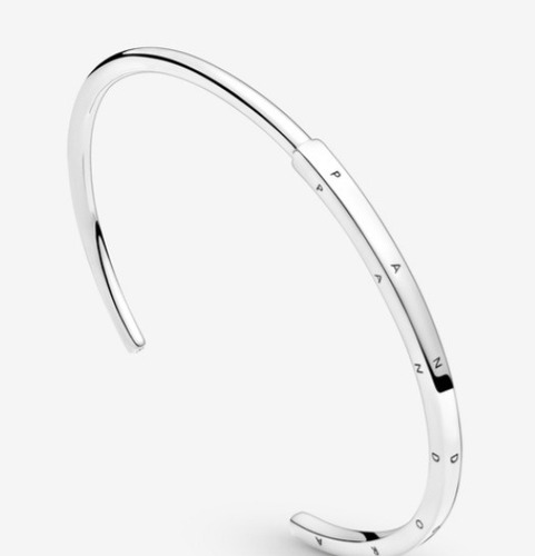 Pulsera Pandora Signature Rigida I-d Grandeplata925 Original
