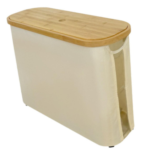 Cesta De Armazenamento De Papel, Organizador De Bege Branco