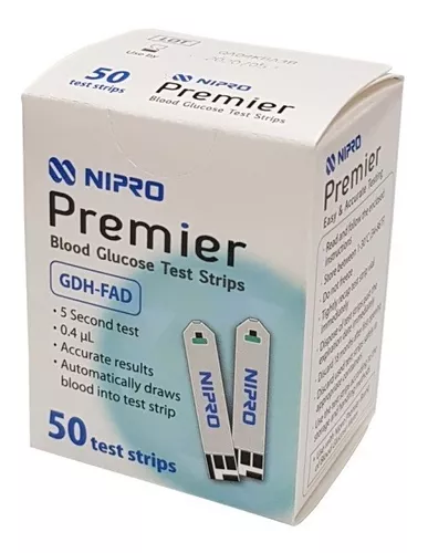Nipro Kit Medidor De Glucosa | 2 Frascos De Tiras 50c.u. | 1 Caja De  Lancetas | Blanco