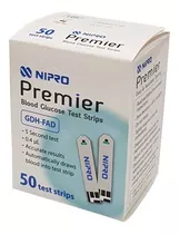 Comprar Tiras Reactivas Para Glucómetro Nipro Premier X 100 Und Color Blanco