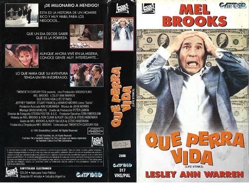 Que Perra Vida Vhs Life Stinks Mel Brooks 1991