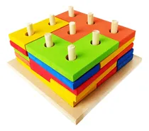 Comprar Tetris Juego De Ingenio Rompecabezas De Madera Artesanal