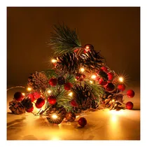 Comprar Guirnalda De Navidad Con 20 Luces Led De 6.5 Pies, Con Luces