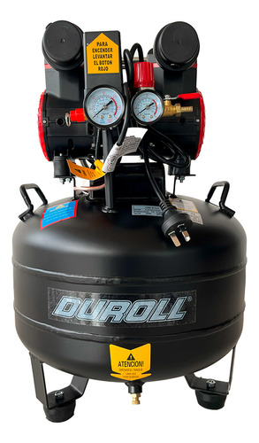 Compresor 30l 550w 50hz Alta Rec. Tanque Vertical Oil Free