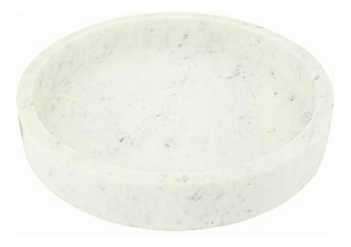 Creative Co-op Df2370 12  Round Marble Decorative Tray,
