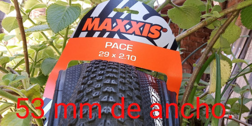 Imagen 3 de 9 de Llanta Maxxis Pace 29*2.10 Plegable En Kevlar. 60 Tpi