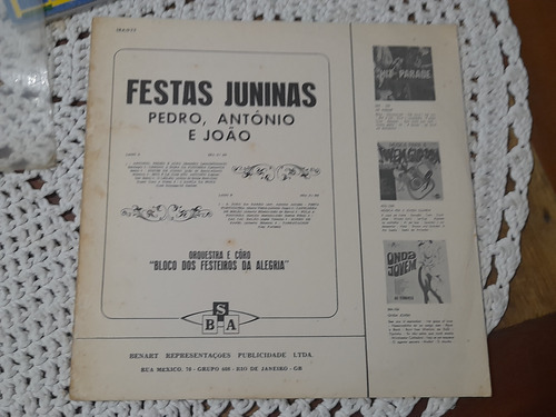 Lp Festas Junina Pedro Antonio E João (Usado)