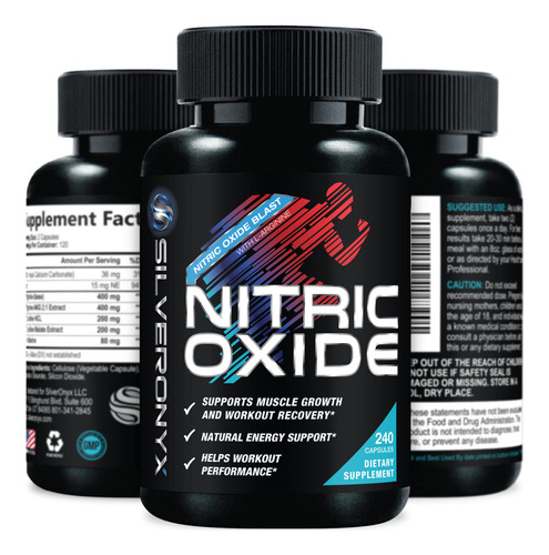 Suplemento De Oxido Nitrico Extra Fuerte L-arginina 3x Fuerz