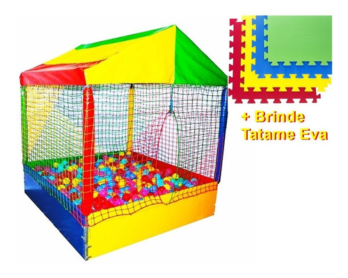 Piscina De Bolinhas Premium 1,0 X 1,0 Brinde Tatame Oferta