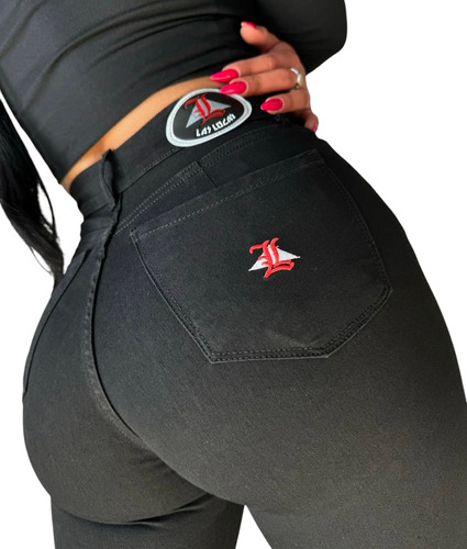 Jeans Clásico Boop Black - Las Locas