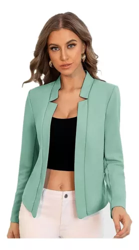 Señuelo Alta exposición repollo Blazer Verde Menta Mujer | MercadoLibre 📦