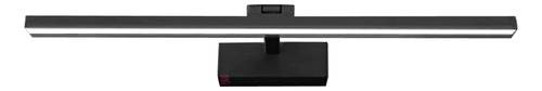 Aplique De Pared Line 60cm Diseño Moderno Baño Led Buena Luz Estructura Negro / Luz Cálida