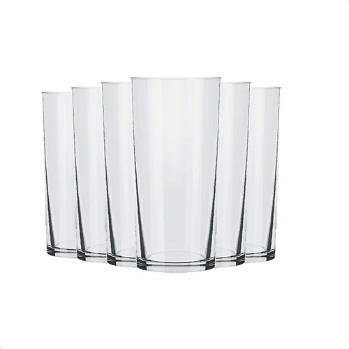 Vaso Trago Largo Cylinder Vidrio 350ml Nadir Bazar X24 Unid