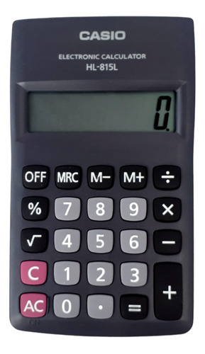 Calculadora Casio Clasica Escolar De 12 X 7 Cm. Con Pilas.