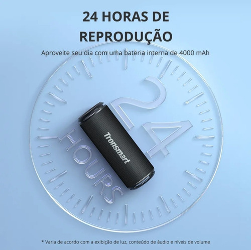 Caixa De Som Tronsmart T7 Lite 24w Ipx7 Bluetooth 5.3- Preto Preto