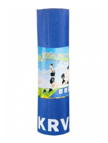 Colchoneta Mat 4mm Pvc Enrollable Texturada Yoga Pilates Gym