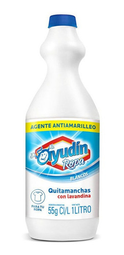 Quitamanchas Ayudin Con Lavandina Blancos Intensos 2un X 1lt