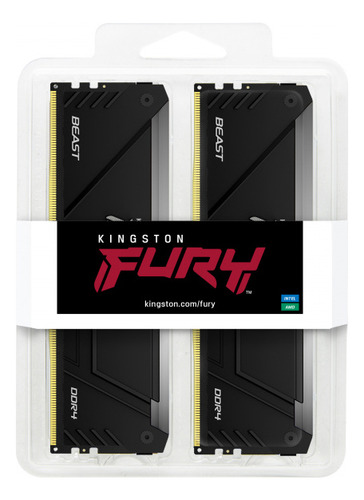 Memoria Ram Kingston Fury Beast Rgb Ddr4 3600mhz 16gb 2x8gb