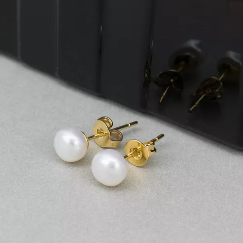Aretes Minigram Pearls S00 - Mujer - Bisutería