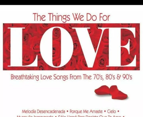 Cd The Things We Do For Love 3 Cds