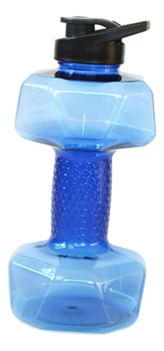 2 Botella De Agua Para Deportes Con Mancuernas, 1500ml Azul