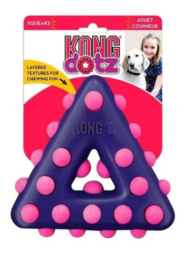 Kong Juguete Dental Triangle Dotz Interactivo Perros  S
