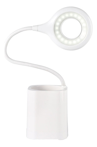Imagen 1 de 10 de Lampara Escritorio Luz Led Mesa Recargable Velador Moderno