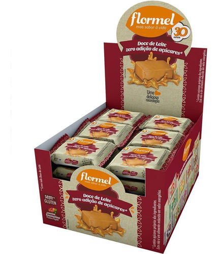 Doce De Leite Zero Flormel Display 24 Unidades
