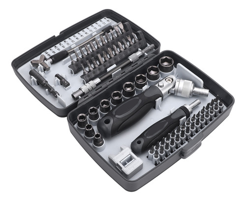 Conjunto De Chaves De Fenda Multibits Com Catraca 68 Em 1 Er