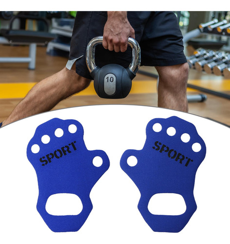 2 Guantes De Gimnasio Para Entrenamiento, Talla M Azul