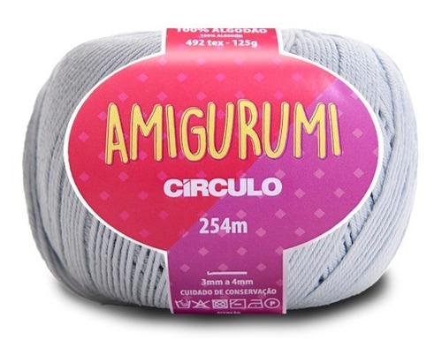 Fio Amigurumi Círculo 254m 100% Algodão 8013 - Glacial