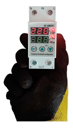Imagen 6 de 7 de Protector Tensión Mono Seteable 63a Voltimetro Amperimetro