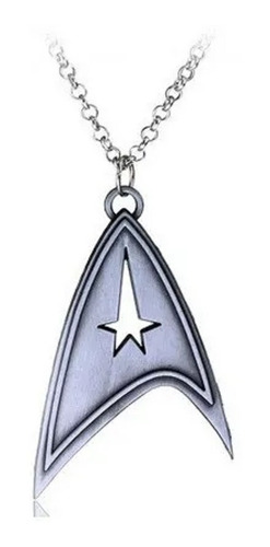 Star Trek - Collar Logo Spock Enterprise Plateado