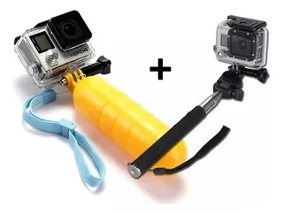 Monopod Para Camas Tipo Gopro Selfie Stick + Flotador Boompy