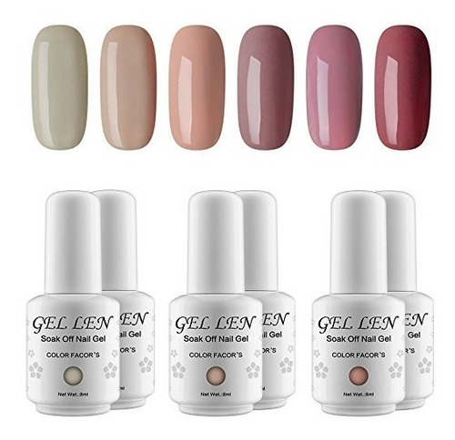 Gellen Gel Uv Esmalte De Uñas Kit - Popular Collection Desnu