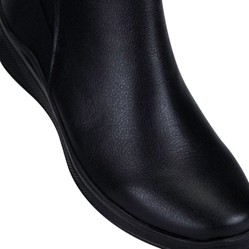 Bota De Cuña Dama Comoda Shosh Confort 705 Color Negro