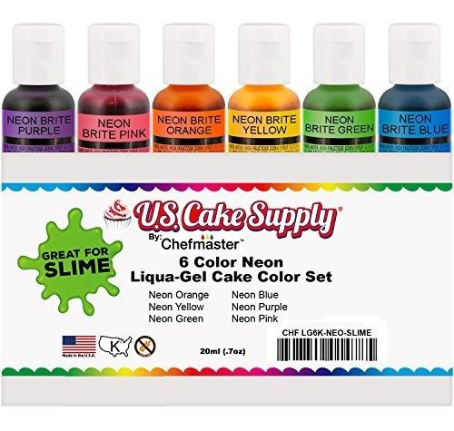 Kit De Decoracion Para Slime De 6 Colores No Toxico Lavable