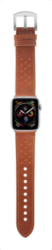 Pulseira Relógio Apple Watch 42/44 Caramelo Com Laranja Wbl