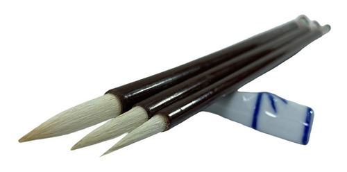 Shodo Pincel Chino Finos Caligrafia Japonesa Pelo Cabra X3 U