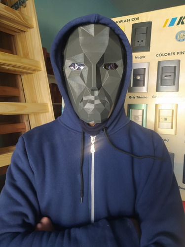Mascara Juego Calamar Jefe Cuadrado Triangulo Círculo 3d Máscara Jefe