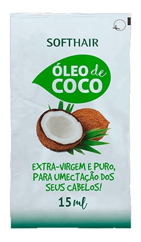 Sachê Capilar Soft Hair Óleo De Coco Extra Virgem 15ml