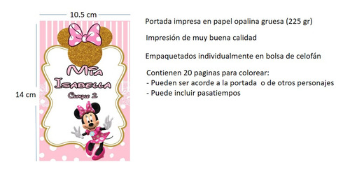 45 Mini Libros Personalizados Para Colorear