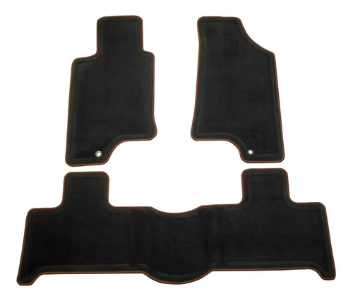 Alfombra Ebano Negro Borde Morroco Para Hummer H3